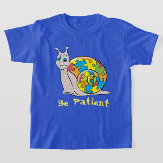 Autisme Snail - bewerkbare bijschrift T-shirt