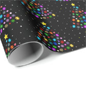 Autisme Sneeuwvlok Kerstboom Cadeaupapier (Rol Hoek)