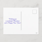 Autisme Sneeuwvlok Kerstboom Feestdagenkaart (Achterkant)