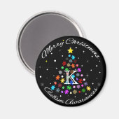 Autisme Sneeuwvlok Kerstboom Magneet (Voorkant / Achterkant)