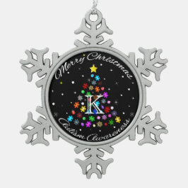 Autisme Sneeuwvlok Kerstboom Tin Sneeuwvlok Ornament