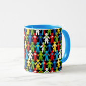 Autisme Spectrum Awareness Puzzle Coffee Cup Mok (Voorkant rechts)