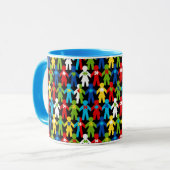 Autisme Spectrum Awareness Puzzle Coffee Cup Mok (Voorkant links)
