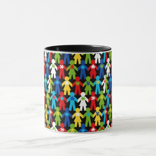 Autisme Spectrum Awareness Puzzle Coffee Cup Mok (Midden)