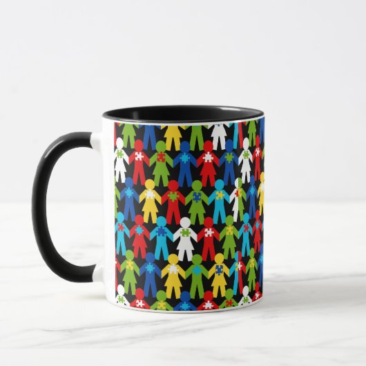 Autisme Spectrum Awareness Puzzle Coffee Cup Mok (Links)