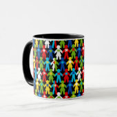 Autisme Spectrum Awareness Puzzle Coffee Cup Mok (Voorkant links)