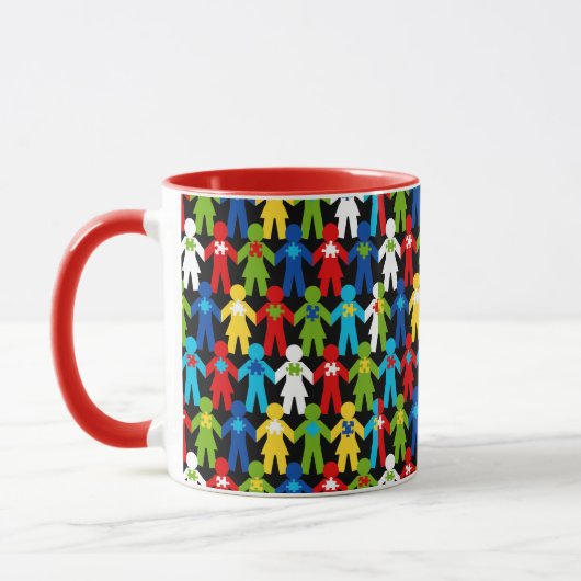 Autisme Spectrum Awareness Puzzle Coffee Cup Mok (Links)