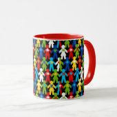 Autisme Spectrum Awareness Puzzle Coffee Cup Mok (Voorkant rechts)