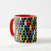 Autisme Spectrum Awareness Puzzle Coffee Cup Mok (Voorkant links)