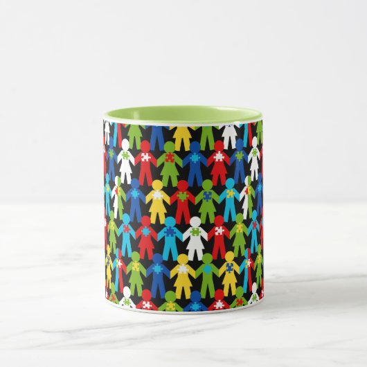 Autisme Spectrum Awareness Puzzle Coffee Cup Mok (Midden)