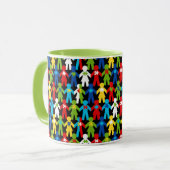 Autisme Spectrum Awareness Puzzle Coffee Cup Mok (Voorkant links)