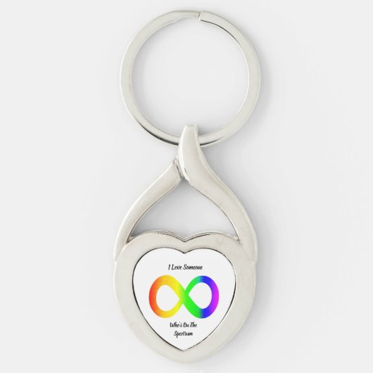 Autisme Spectrum Bewustzijnsleutelhanger van metaa Sleutelhanger (Voorkant)