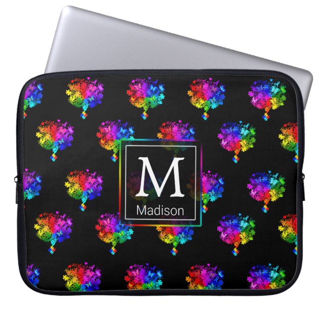 Autisme Spectrum Bomen Laptop Sleeve (Voorkant)