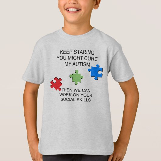 Autisme Spectrum Disorder Bewustheid T-shirt (Voorkant)