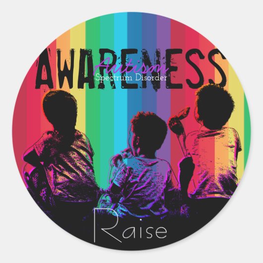 Autisme Spectrum Disorder Bewustzijnszorg Sticker (Voorkant)