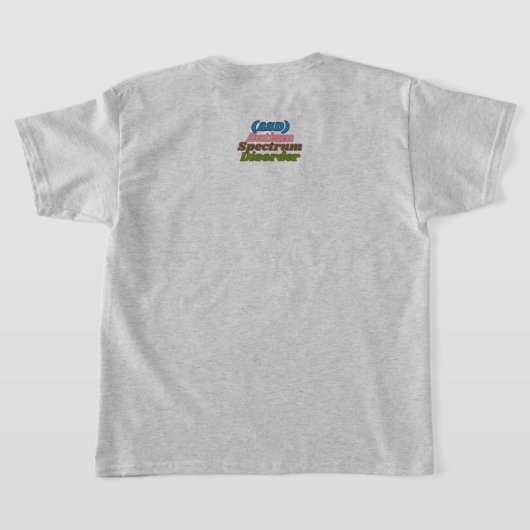 Autisme Spectrum Geniet van kleurrijk T-shirt (Laag Achter)