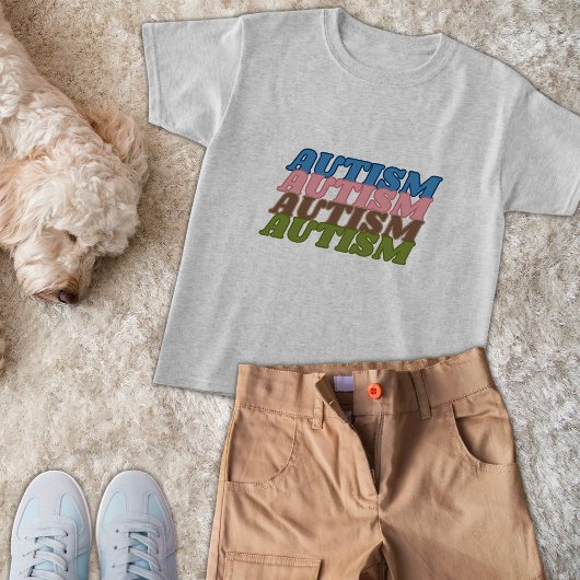 Autisme Spectrum Geniet van kleurrijk T-shirt