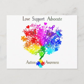 Autisme Spectrum Tree Briefkaart