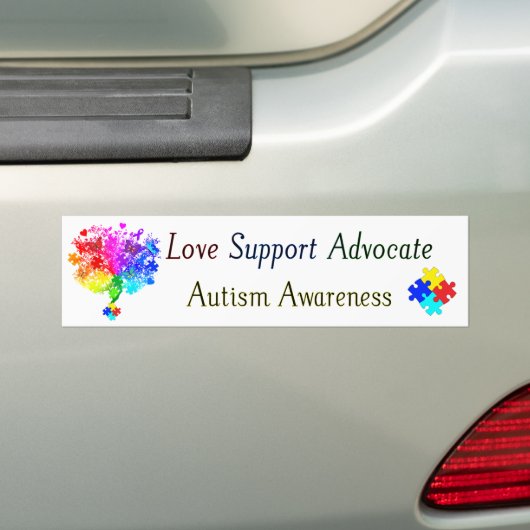 Autisme Spectrum Tree Bumpersticker (Op auto)