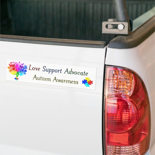 Autisme Spectrum Tree Bumpersticker (Op Truck)