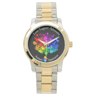 Autisme Spectrum Tree Horloge