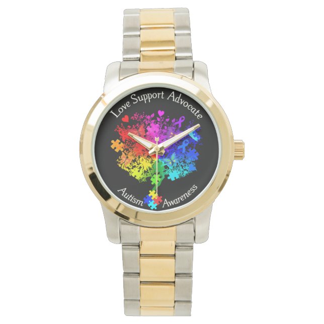 Autisme Spectrum Tree Horloge (Voorkant)