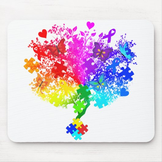 Autisme Spectrum Tree Muismat (Voorkant)