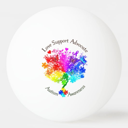 Autisme Spectrum Tree Pingpongbal (Voorkant)