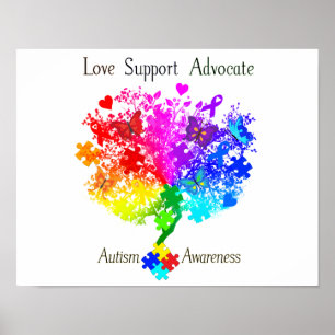 Autisme Spectrum Tree Poster