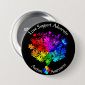 Autisme Spectrum Tree Ronde Button 7,6 Cm (Voorkant /achterkant)