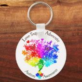 Autisme Spectrum Tree Sleutelhanger (Voorkant)