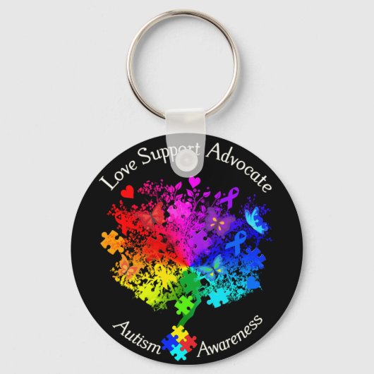 Autisme Spectrum Tree Sleutelhanger (Voorkant)
