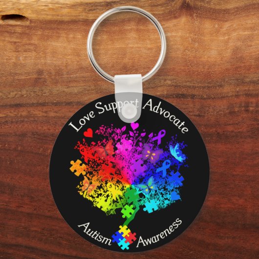 Autisme Spectrum Tree Sleutelhanger (Voorkant)
