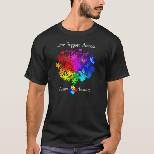 Autisme Spectrum Tree T-shirt (Voorkant)