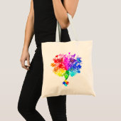 Autisme Spectrum Tree Tote Bag (Voorkant (product))