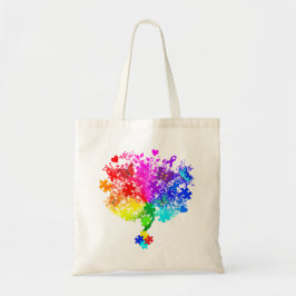 Autisme Spectrum Tree Tote Bag