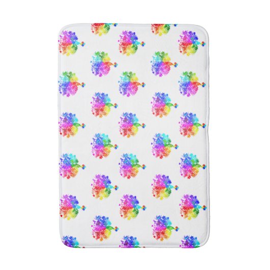 Autisme Spectrum Trees Badmat (Voorkant Verticaal)