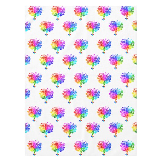 Autisme Spectrum Trees Tafelkleed (Voorkant)