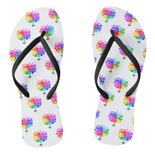 Autisme Spectrum Trees Teenslippers (Voetbed)