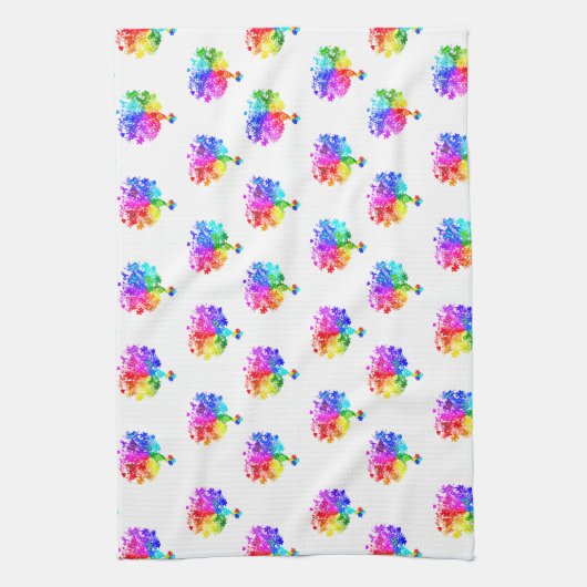 Autisme Spectrum Trees Theedoek (Verticaal)