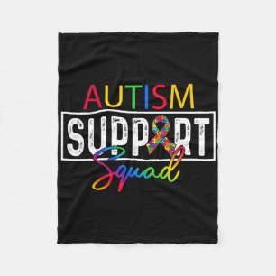Autisme Squad Bewustzijn Autisme Support Team Groe Fleece Deken