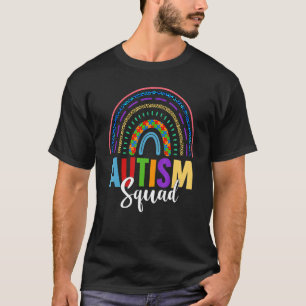 Autisme Squad Bewustzijnsdag Regenboog Luipaard Sp T-shirt