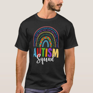 Autisme Squad Bewustzijnsdag Regenboog Luipaard Sp T-shirt