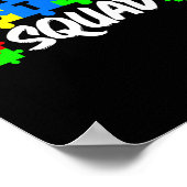 Autisme Squad Ondersteuning Inclusie Advocatie Bew Poster (Hoek)