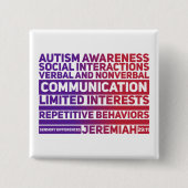 Autisme - Square Button (Voorkant)