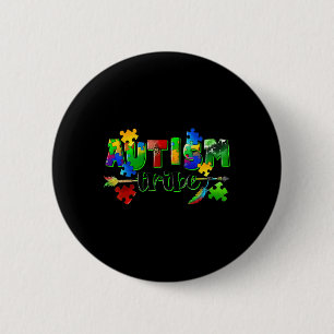 Autisme Stam Puzzel Hart Wereld Autisme Bewustzijn Ronde Button 5,7 Cm