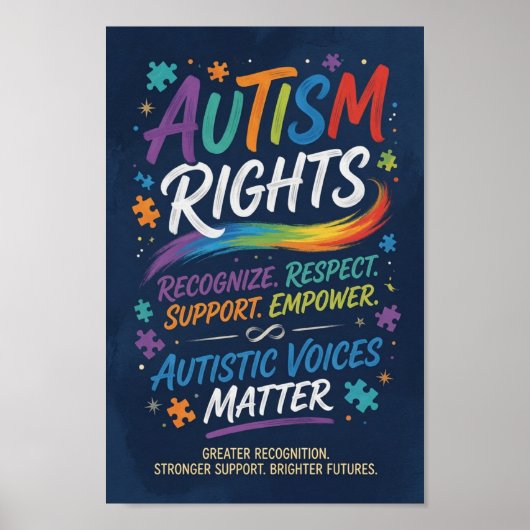 Autisme Stemmen Poster (Voorkant)