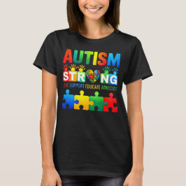 Autisme Sterke Liefde Ondersteuning Onderwijs Advo T-shirt