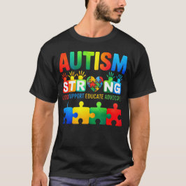 Autisme Sterke Liefde Ondersteuning Onderwijs Advo T-shirt