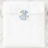 Autisme stickprogramma | Autisme Decal-programma Vierkante Sticker (Tas)